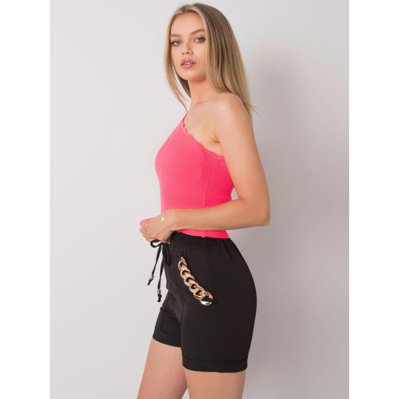 Női láncos rövidnadrág FLANNERY fekete