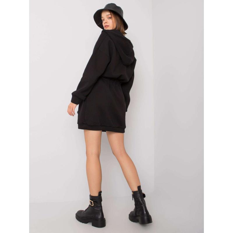 Női kapucnis ruha SKYLA fekete
