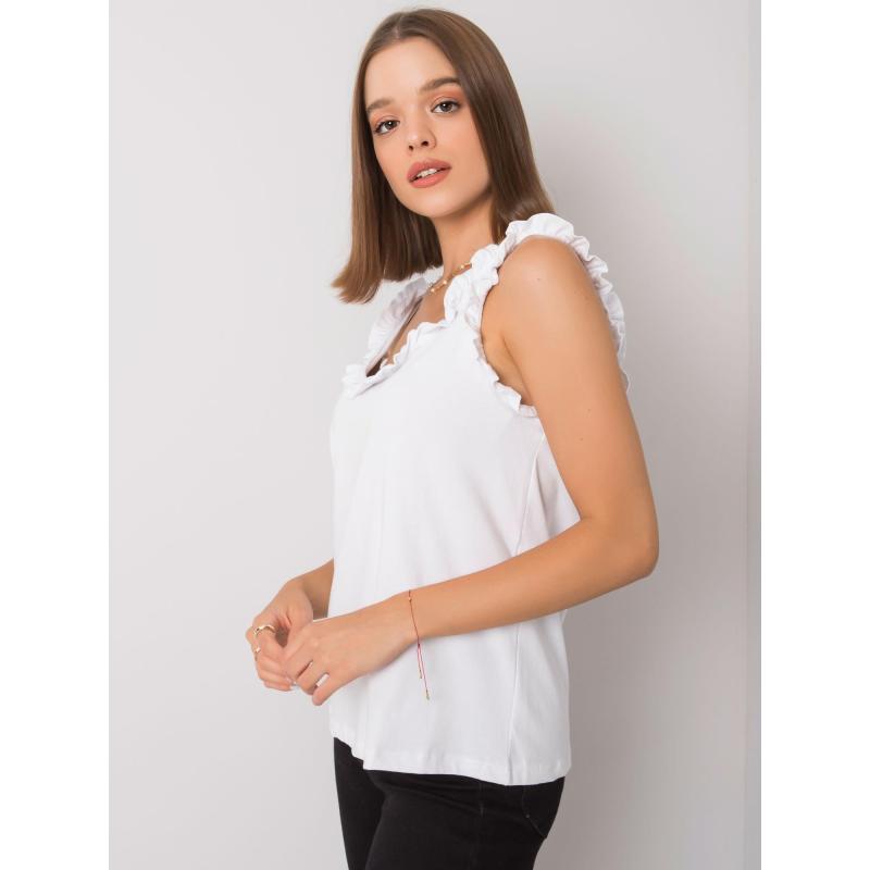 Női felső fodros Sarai RUE PARIS fehér