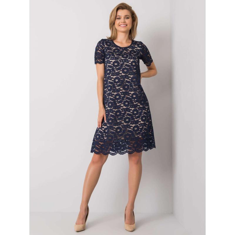 Dámske čipkované šaty LULU navy blue