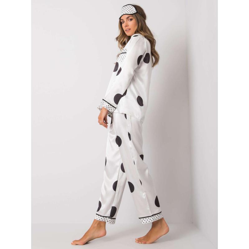 Dámske pyžamo s bodkami PONTS biele
