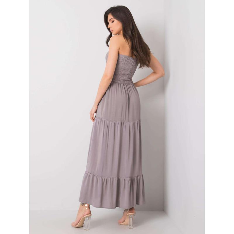 Dámské šaty maxi Giuseppina FRESH MADE světle šedé  