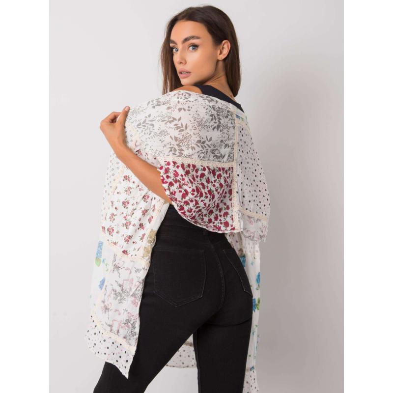 Női nyomtatott pamut sál ELLIOT fehér