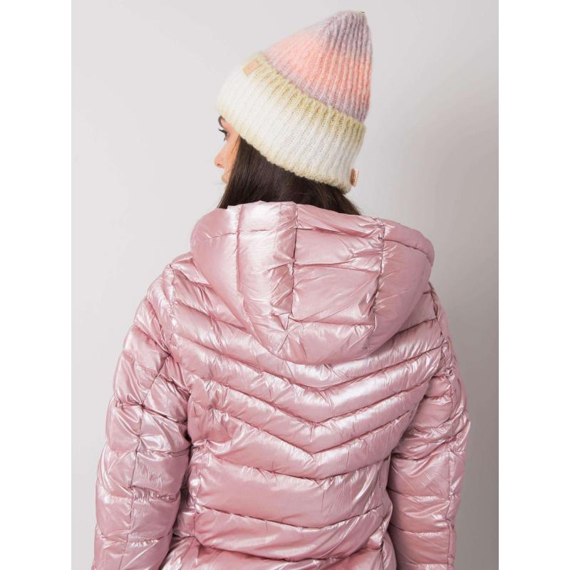 Dámská čepice Ombre zeleno-broskvová 