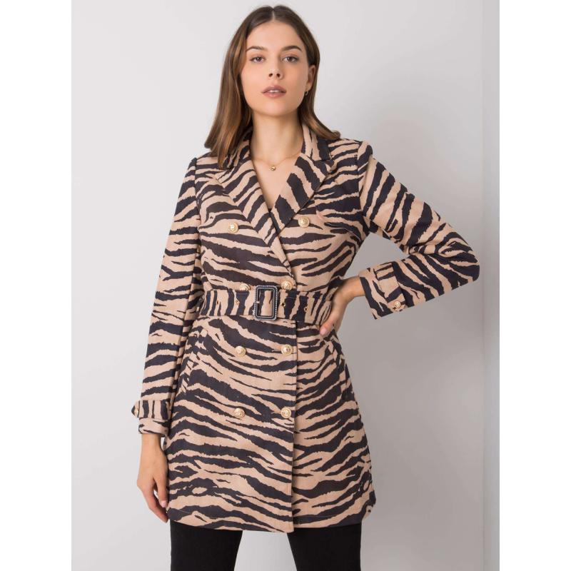 Dámský kabát Missouri béžovo-černý