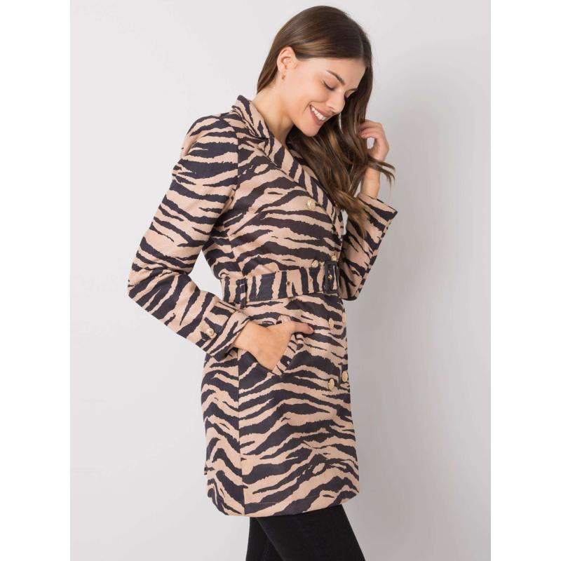 Dámský kabát Missouri béžovo-černý