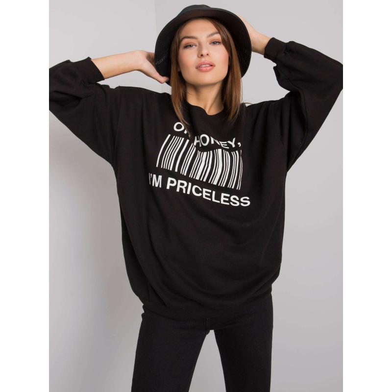 Dámska mikina s potlačou BASILE čierna