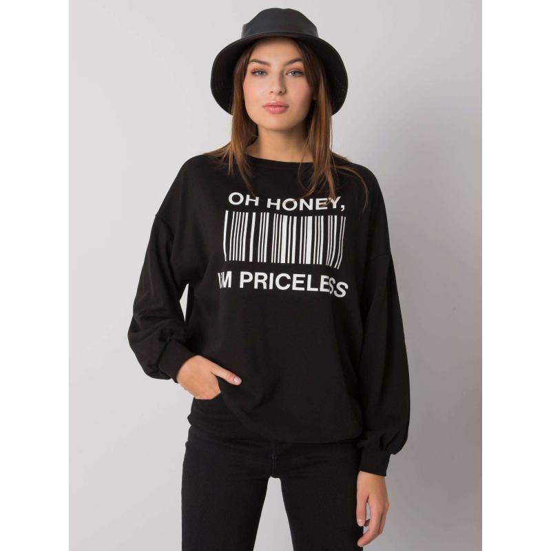 Dámska mikina s potlačou BASILE čierna