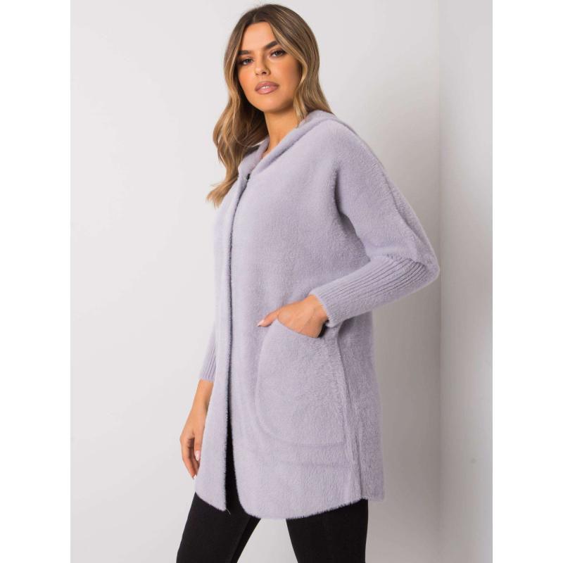 Dámský kabát z alpaky CAROLYN šedý