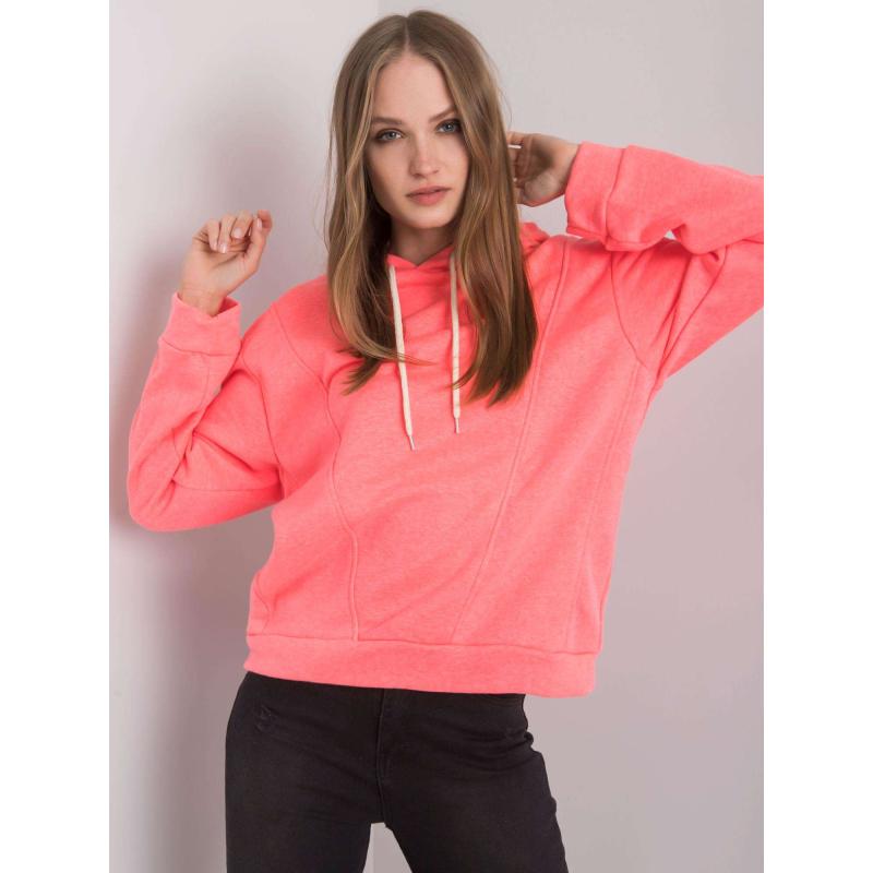 Női kapucnis pulóver EMY Fluo rózsaszín