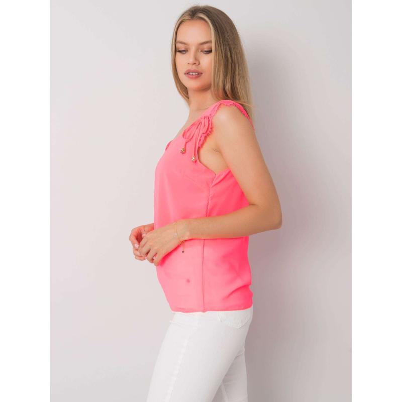 Dámský top s krajkou SAPPHIRE Fluo růžový 
