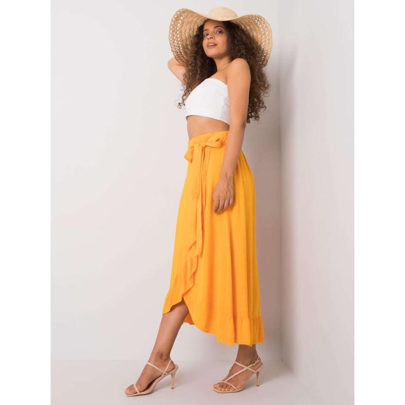 Dámská sukně s vázáním Jettie OCH BELLA oranžová 
