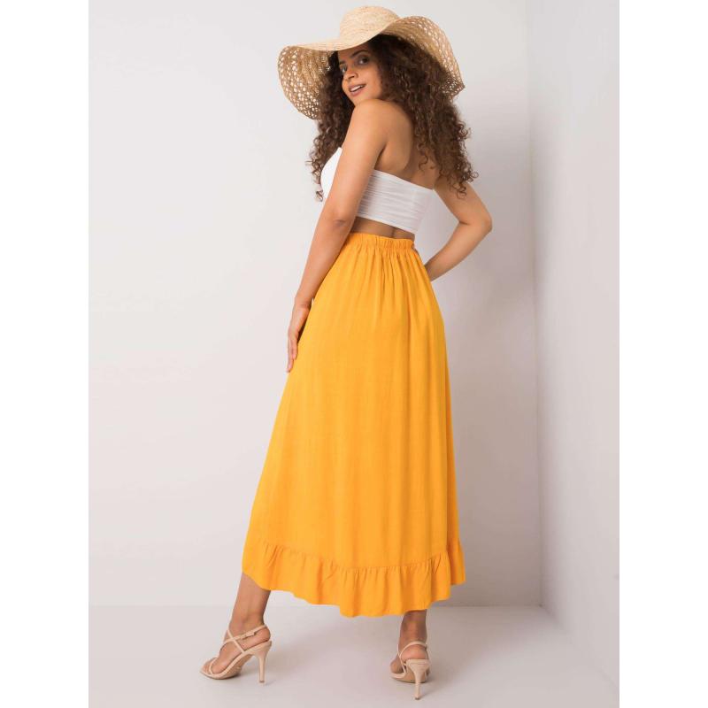 Dámská sukně s vázáním Jettie OCH BELLA oranžová 