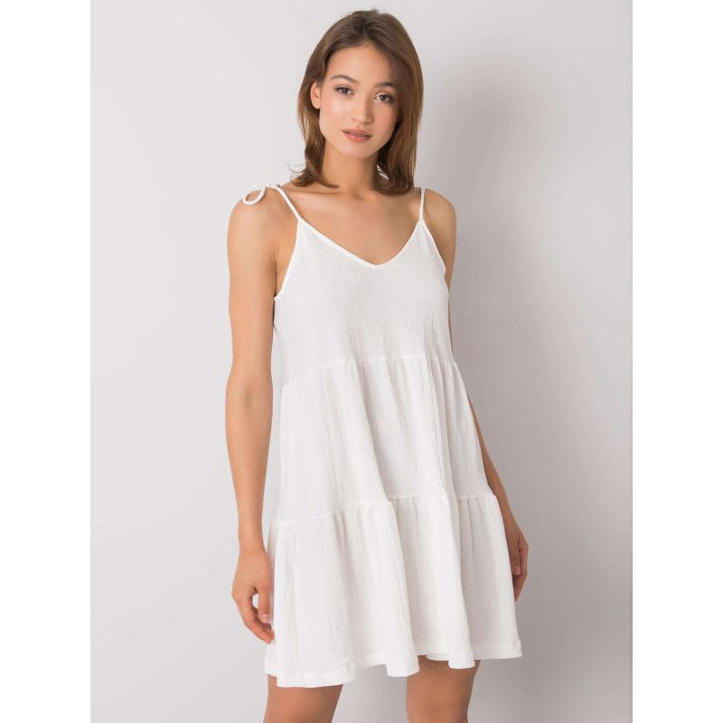 Női fodros ruha Manon RUE PARIS fehér