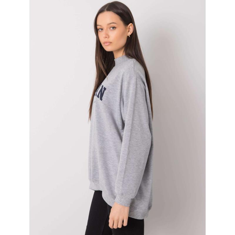 Női nyomtatott pulóver Melange Majorie RUE PARIS szürke