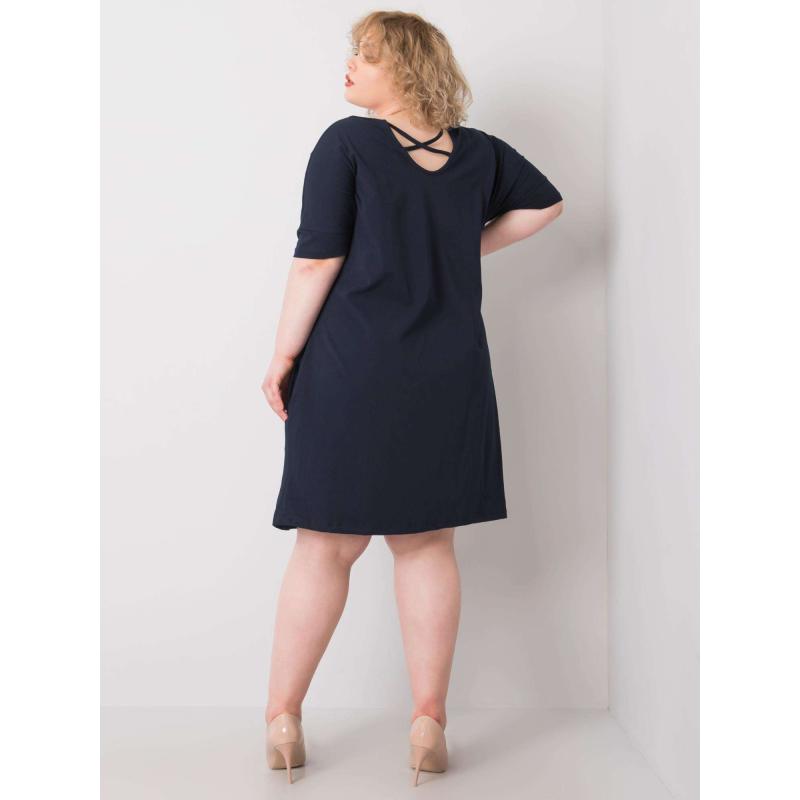 Női plus size ruha BELLAMY tengerészkék