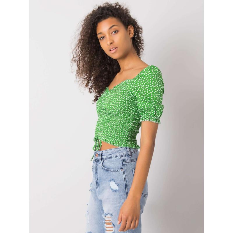 Női mintás blúz Aurinda RUE PARIS zöld