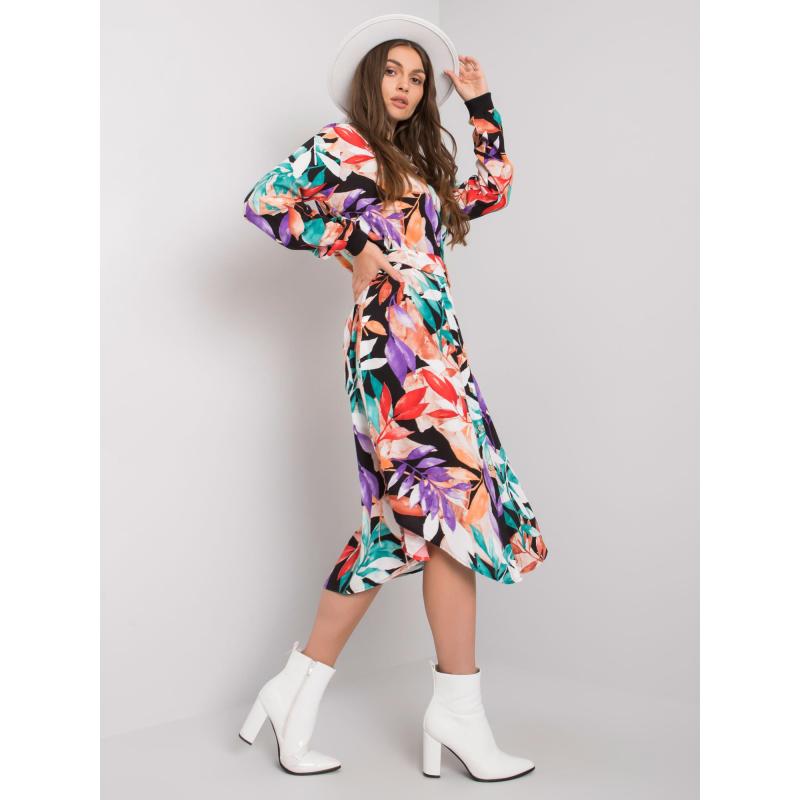 Női öves ruha NAHIA fekete