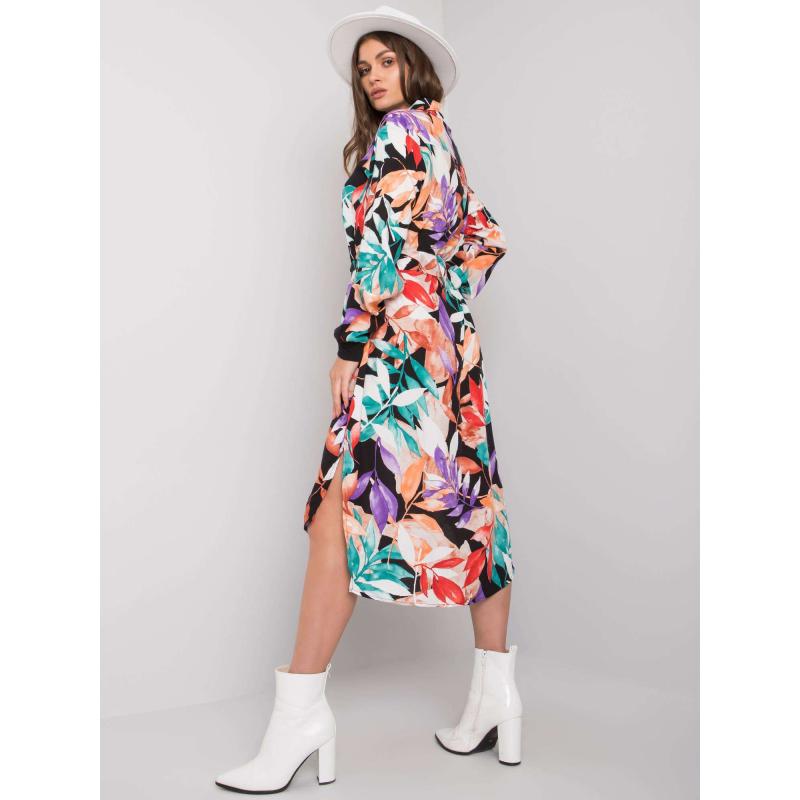 Női öves ruha NAHIA fekete