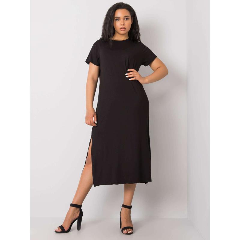 Dámské šaty plus size NANETTE černé  