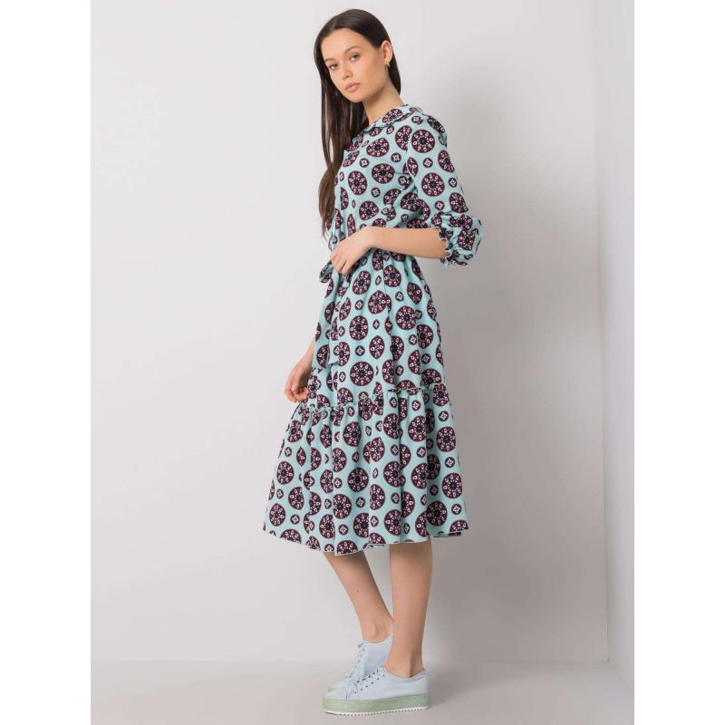 Dámské šaty s potiskem AVELINA mátové