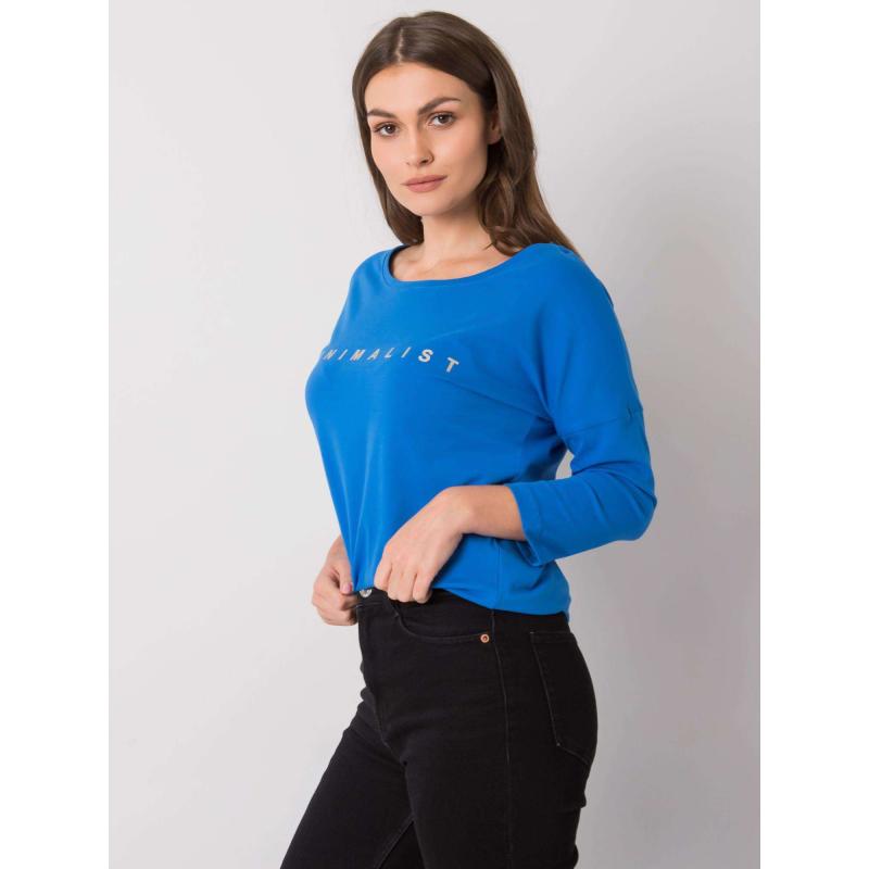 Dámská halenka s nápisem bavlněná CANTRICE tmavě modrá 