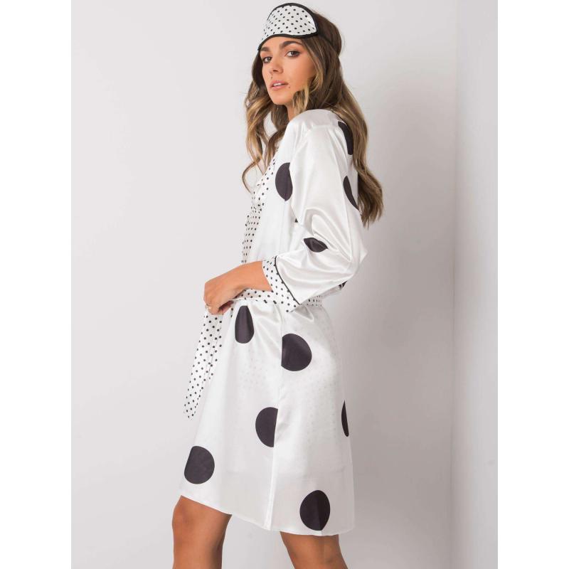 Dámská souprava pruhovaná noční LILA bílá