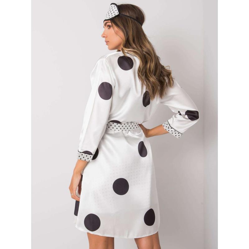 Dámská souprava pruhovaná noční LILA bílá