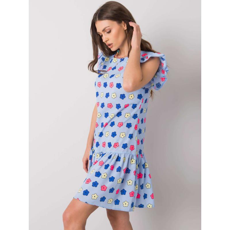 Női fodros ruha ERIA kék