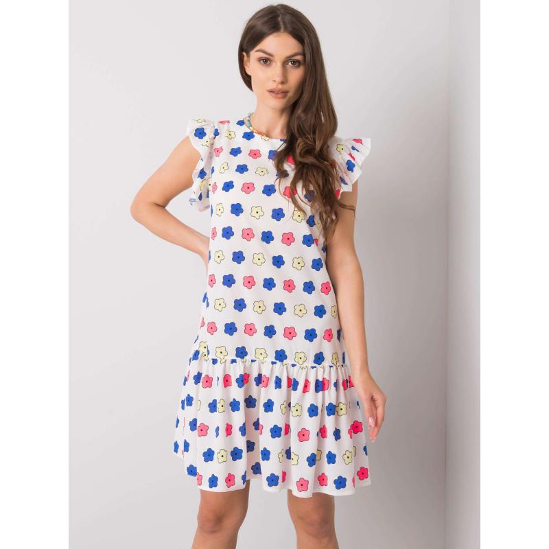 Női fodros ruha ERIA fehér