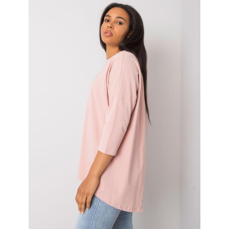 Dámská halenka plus size LUIGINA špinavě růžová