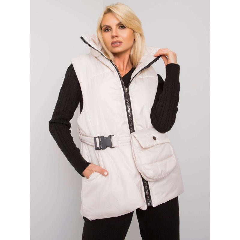 Dámská péřová vesta EFFIE ecru 