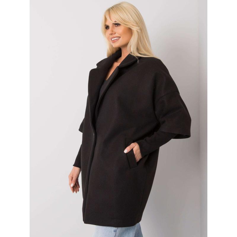 Női laza kabát Aliz RUE PARIS fekete