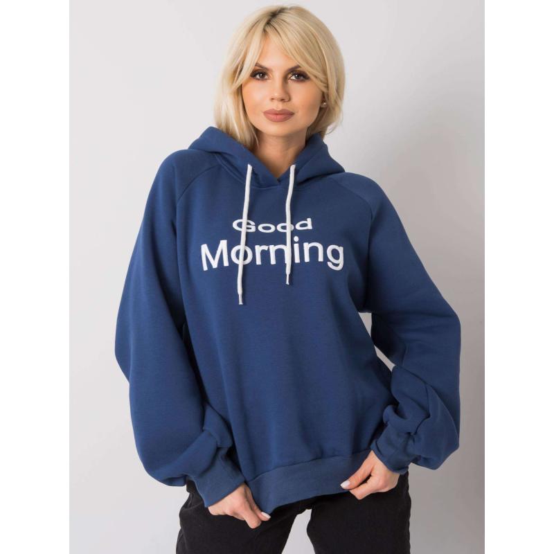Női kapucnis pulóver ALICE sötétkék