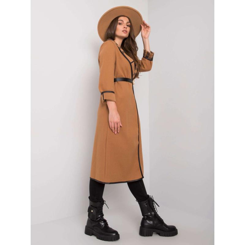 Női öves kabát ANNIS caramel