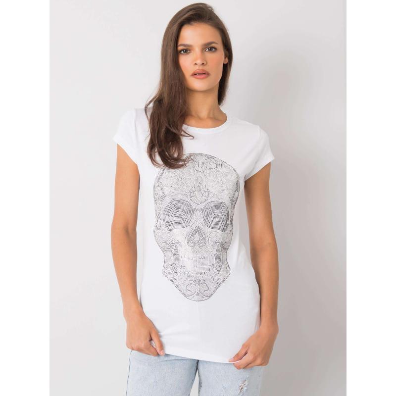 Női póló SKULL fehér