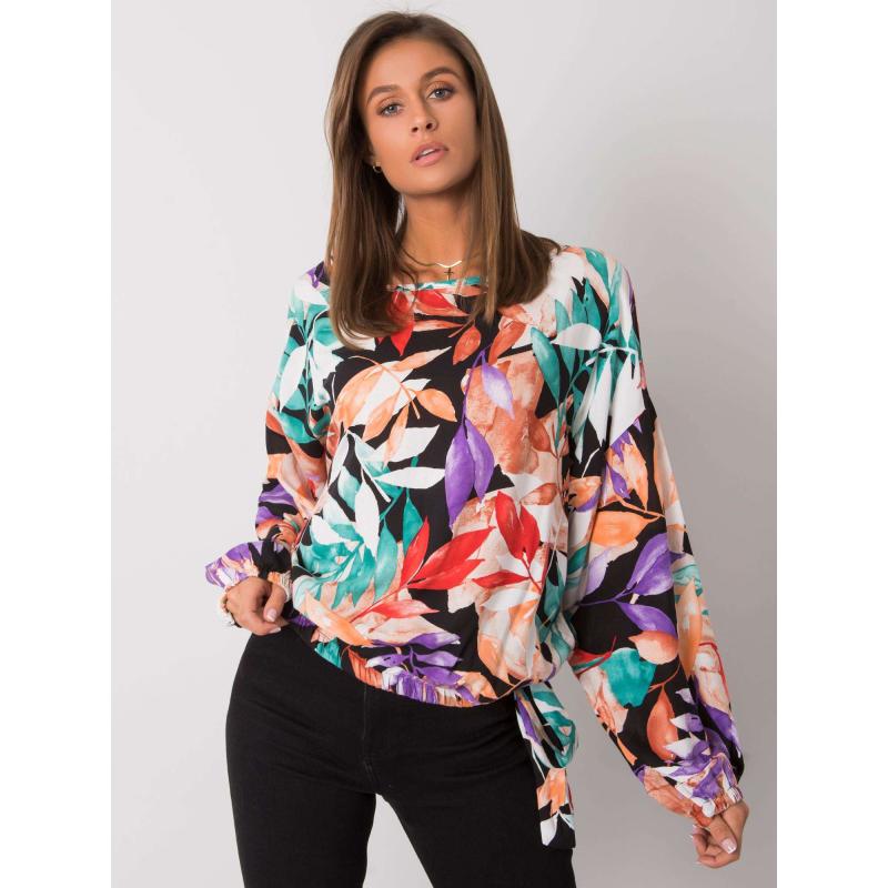 Női oversize mintás blúz Annemarie fekete