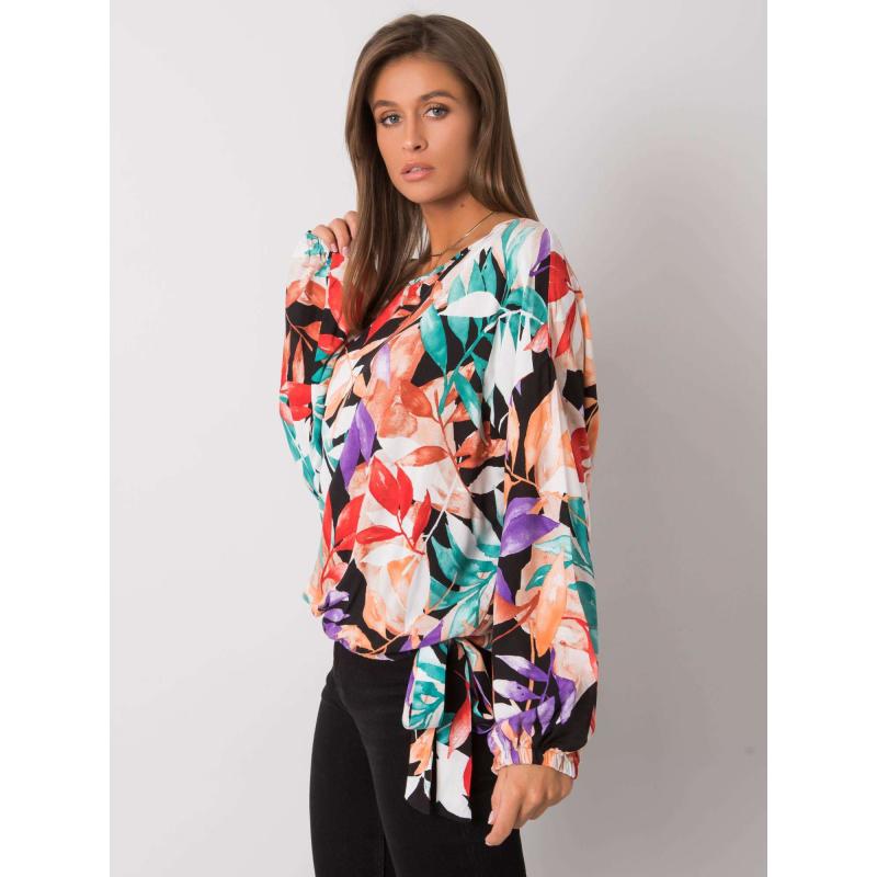 Női oversize mintás blúz Annemarie fekete