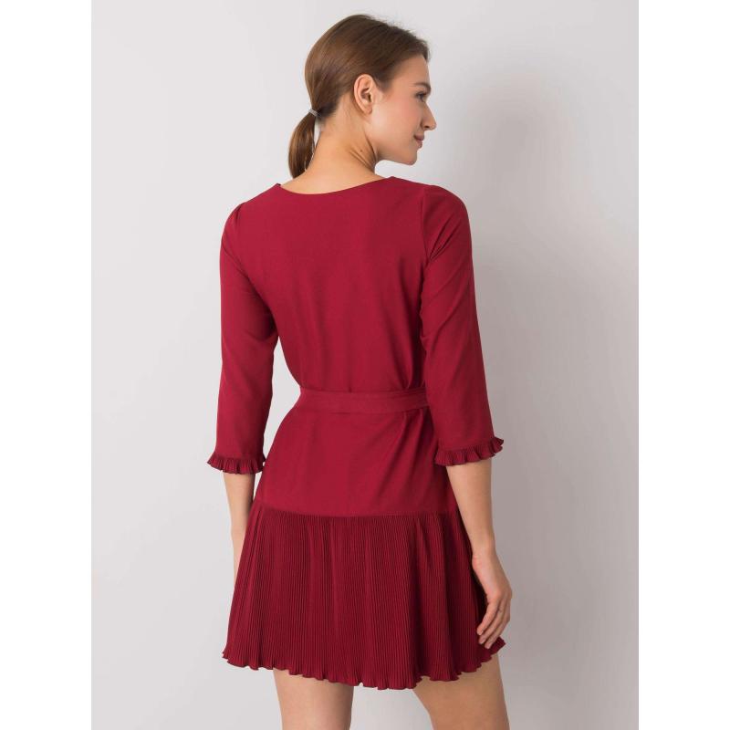 Női ruha FLEUR bordó