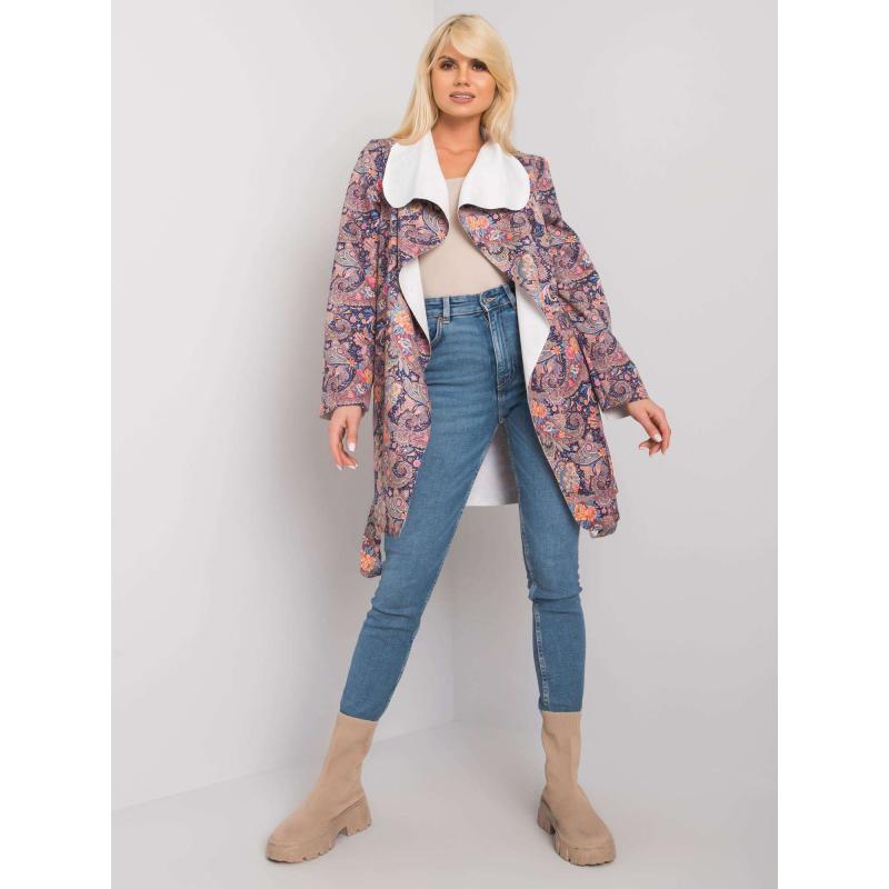 Női mintás kabát AGGIE lila