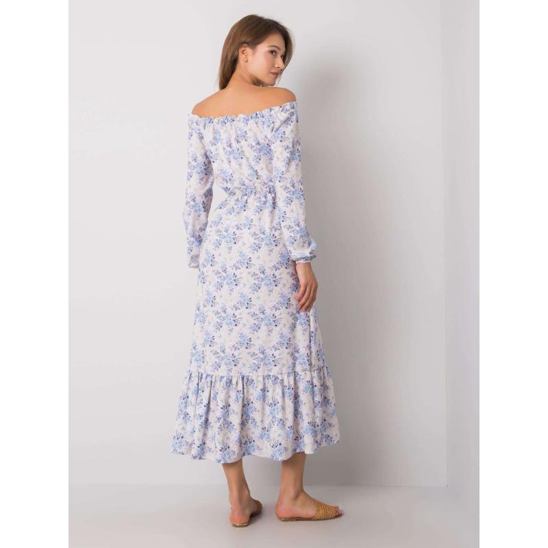 Női Alodie RUE PARIS bézs-kék ruha