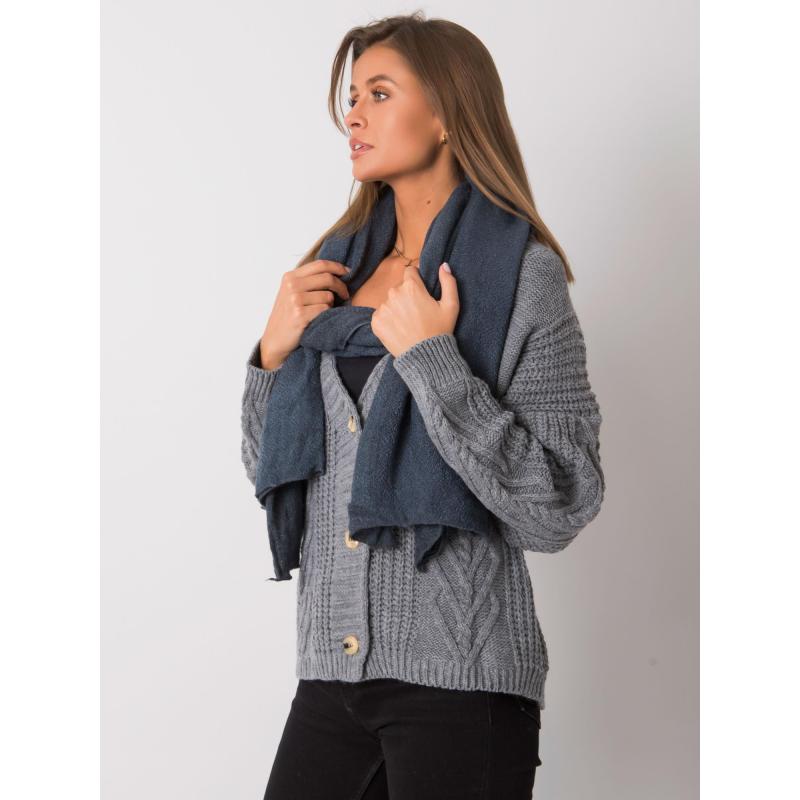 Dámska šatka pletená NORA tmavo modrá