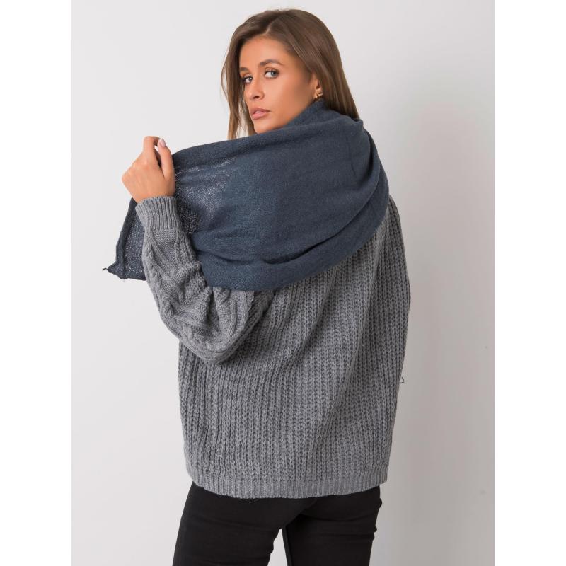 Dámska šatka pletená NORA tmavo modrá