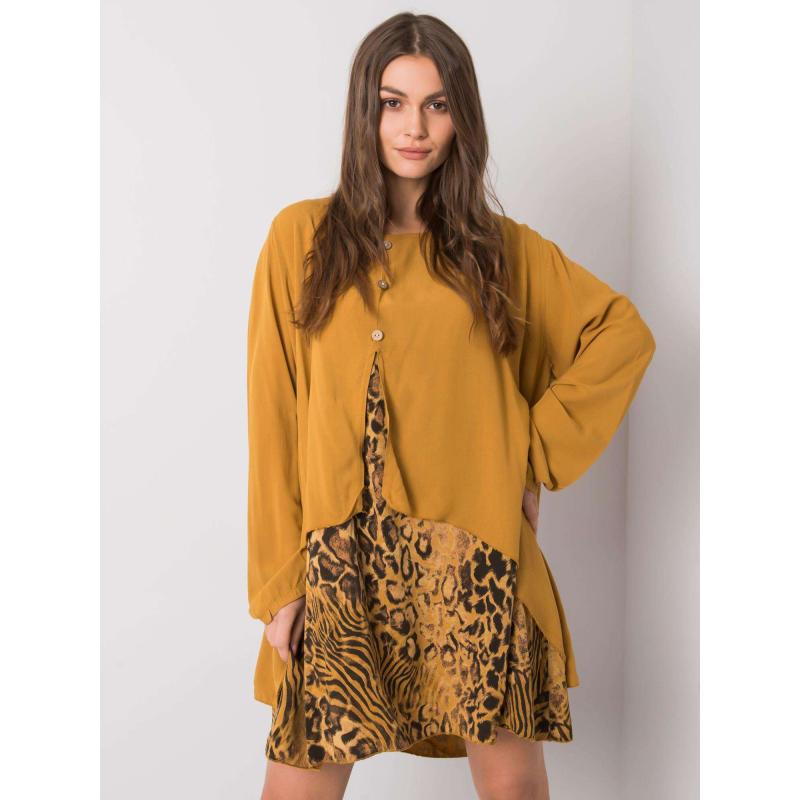 Dámske šaty GRACILYN mustard