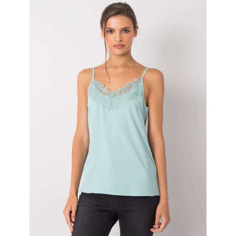 Dámsky čipkovaný top ALENNA mint
