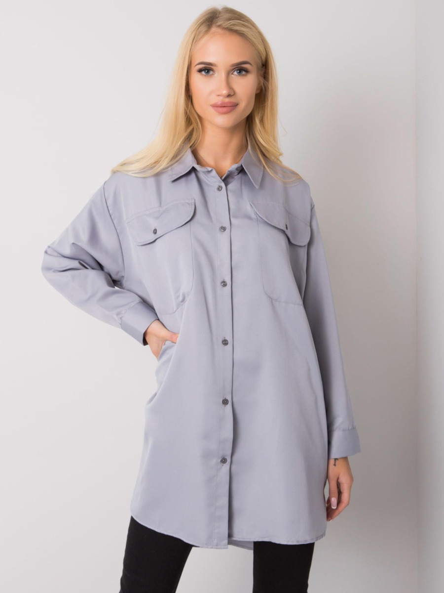 Női oversize ing CATHY szürke