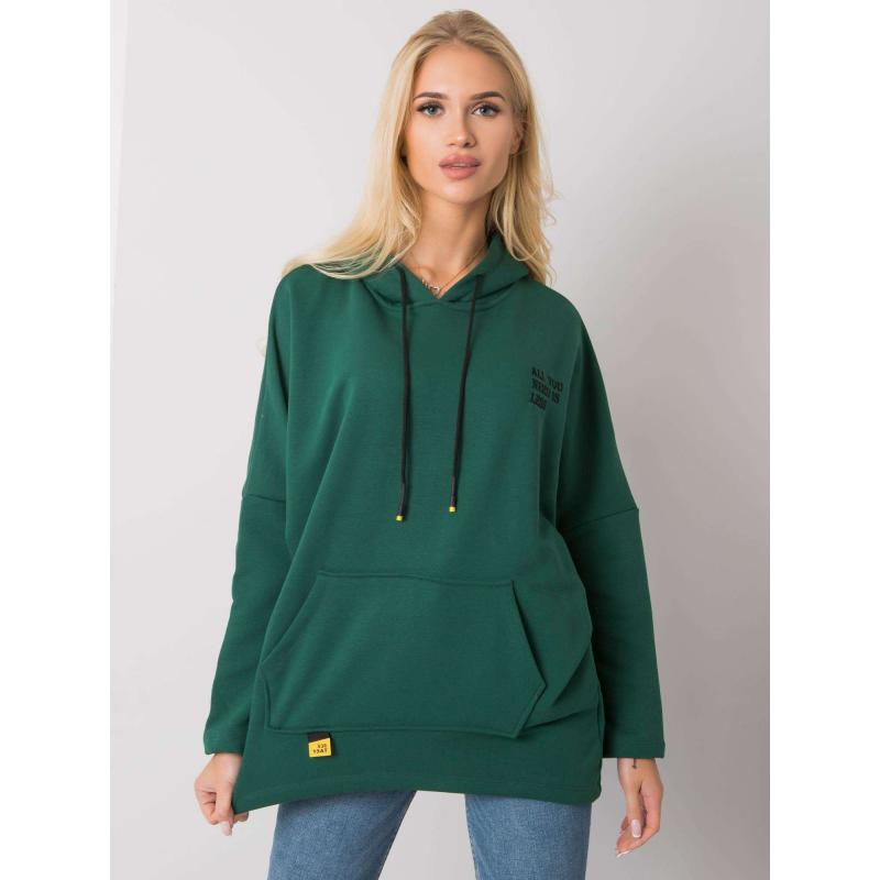 Női pulóver LAYLLA sötétzöld