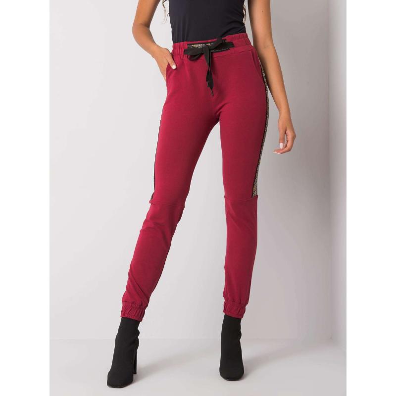 Női melegítőnadrág GIUALIA bordó