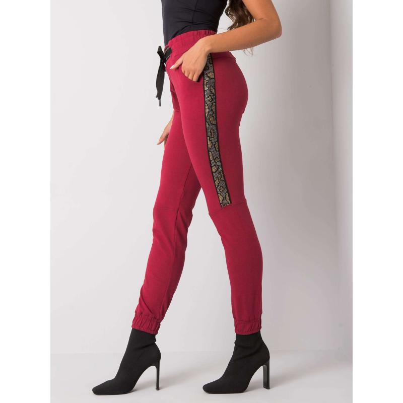 Női melegítőnadrág GIUALIA bordó