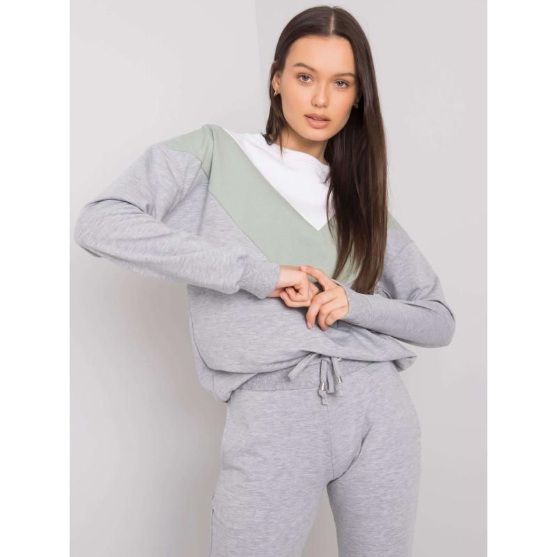 Női szett HILDA szürke és pisztácia